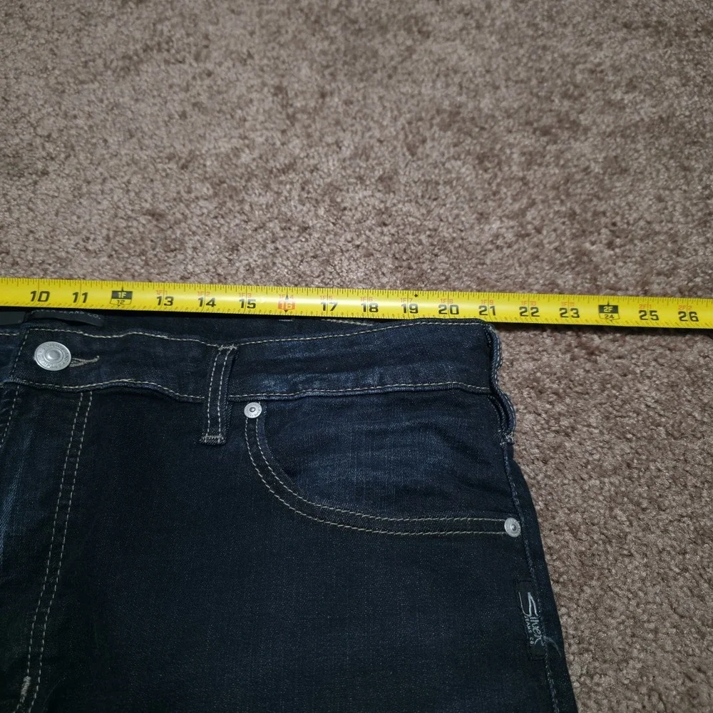 SILVER Jeans Mens 40 x 30 EDDIE Big & Tall Relaxed Fit Tapered Leg Dark Blue NEW